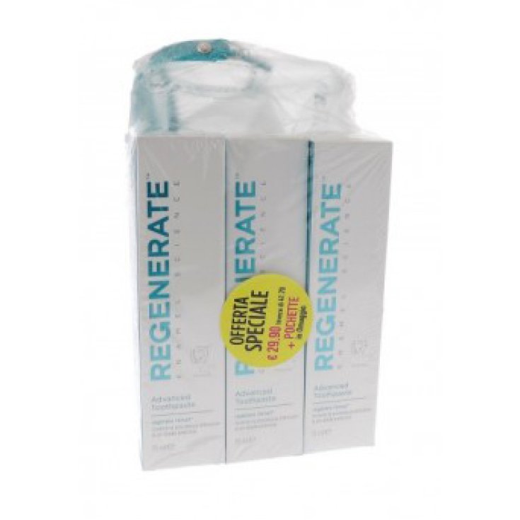 Regenerate&trade; Advanced Toothpaste Dentifricio Avanzato 3x75ml