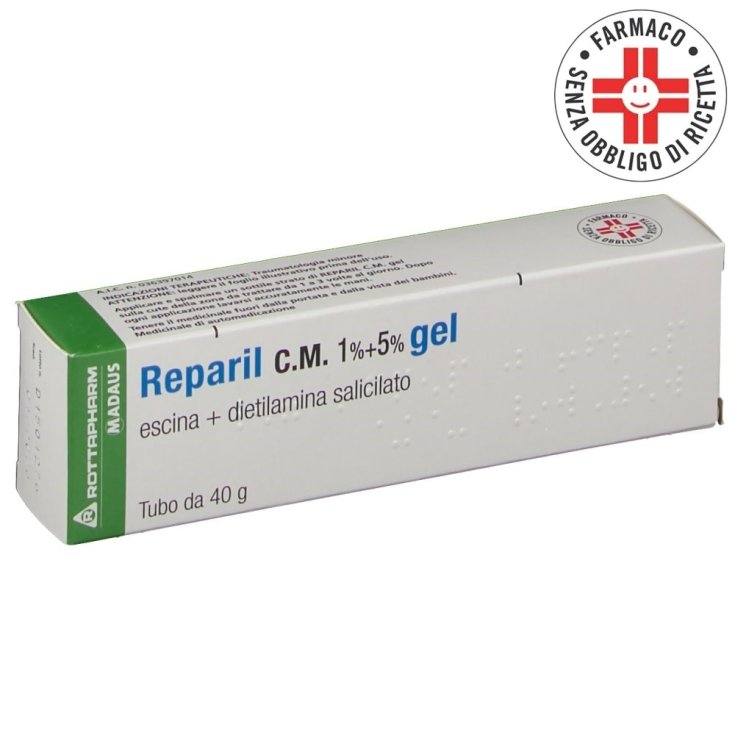 Reparil C.M. 1%+5% Gel Traumi Minori Madaus 40g Reparil C.M. 1%+5% Gel Traumi Minori Madaus 40g