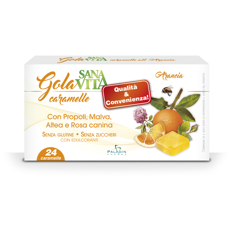 Sanavita Gola Arancia Paladin Pharma 24 Caramelle