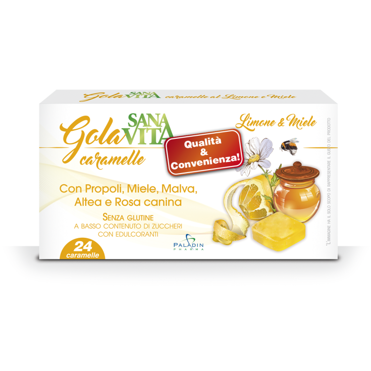 Sanavita Gola Limone E Miele Paladin Pharma 24 Caramelle