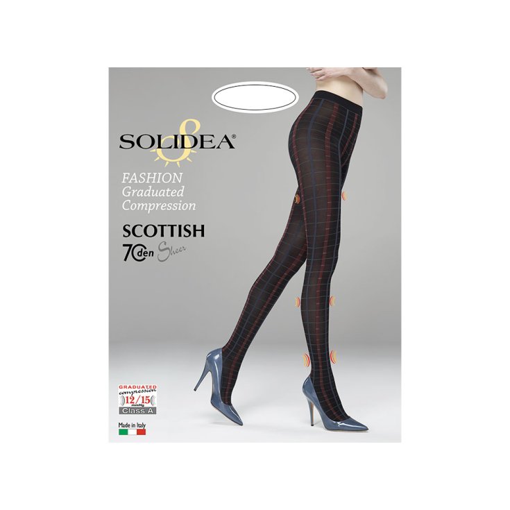 Scottish Collant 70 Den Solidea&reg; Colore Nero Taglia XL