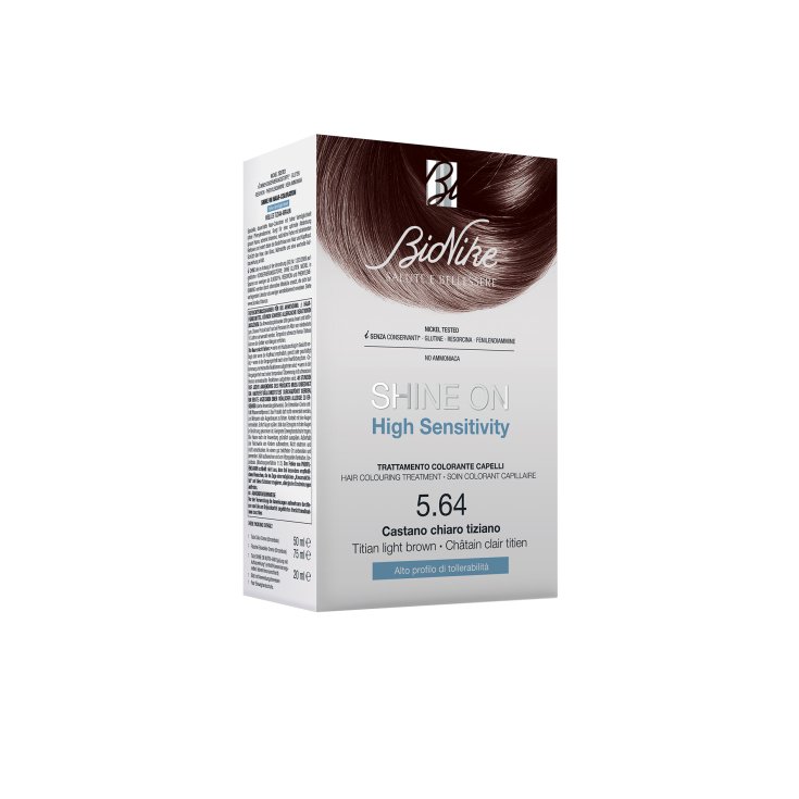 Shine On HS Trattamento Colorante Capelli Castano Chiaro Tiziano 5.64 BioNike