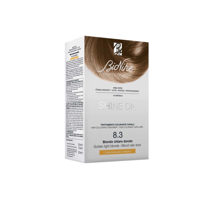 Shine On Trattamento Colorante Capelli Biondo Chiaro Dorato 8.3 BioNike