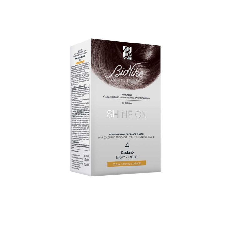 Shine On Trattamento Colorante Capelli Castano 4 BioNike