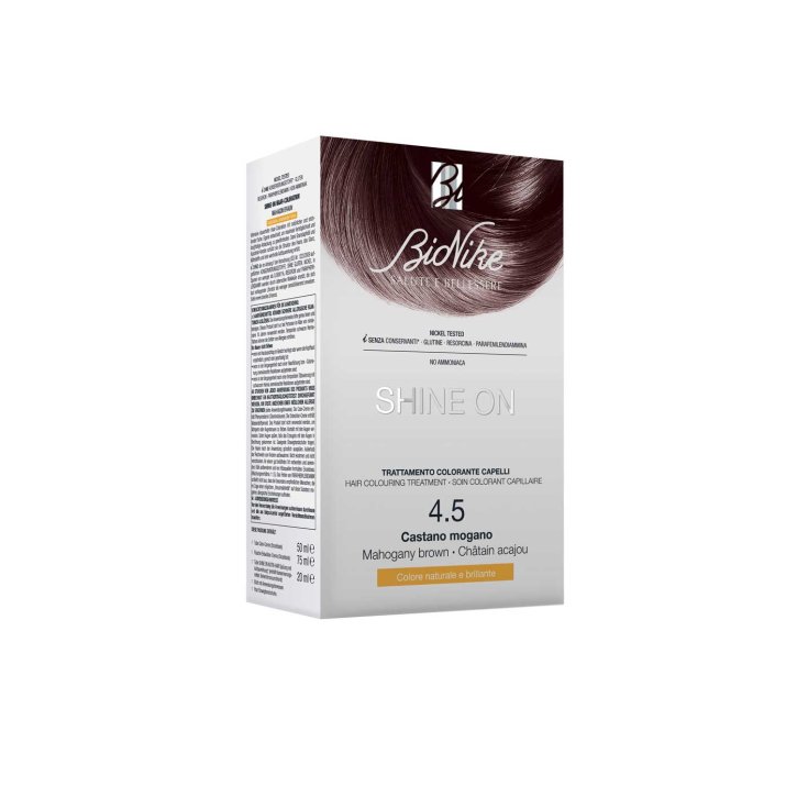 Shine On Trattamento Colorante Capelli Castano Mogano 4.5 BioNike