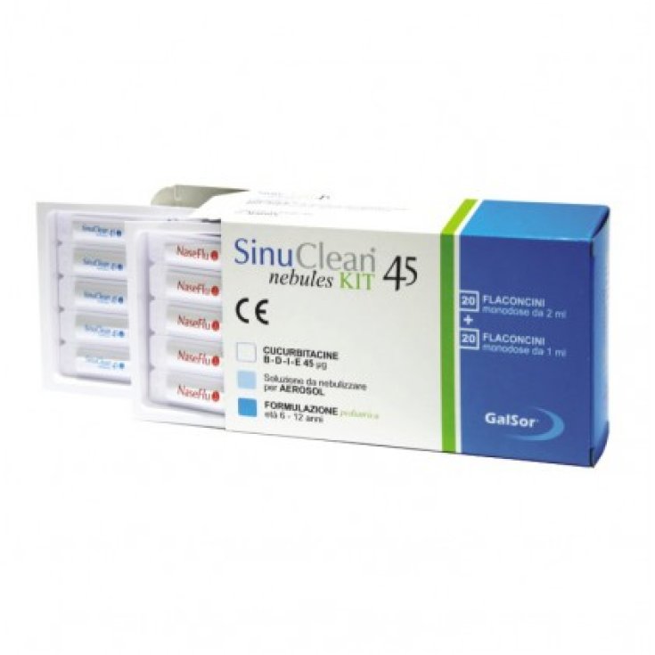 SinuClean&reg; Nebules Kit 45 Galsor 20 Flaconcini 3ml