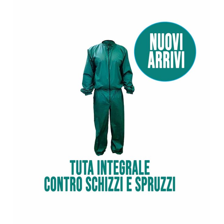 Tuta Microfibra XXl Chiusura Lampo Impermeabile Verde