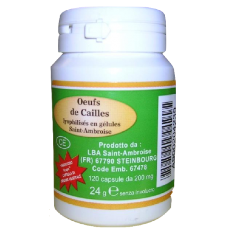 Uova Di Coturnice Liofilizzate&reg; Capsule Vegetal Progress 120 Capsule