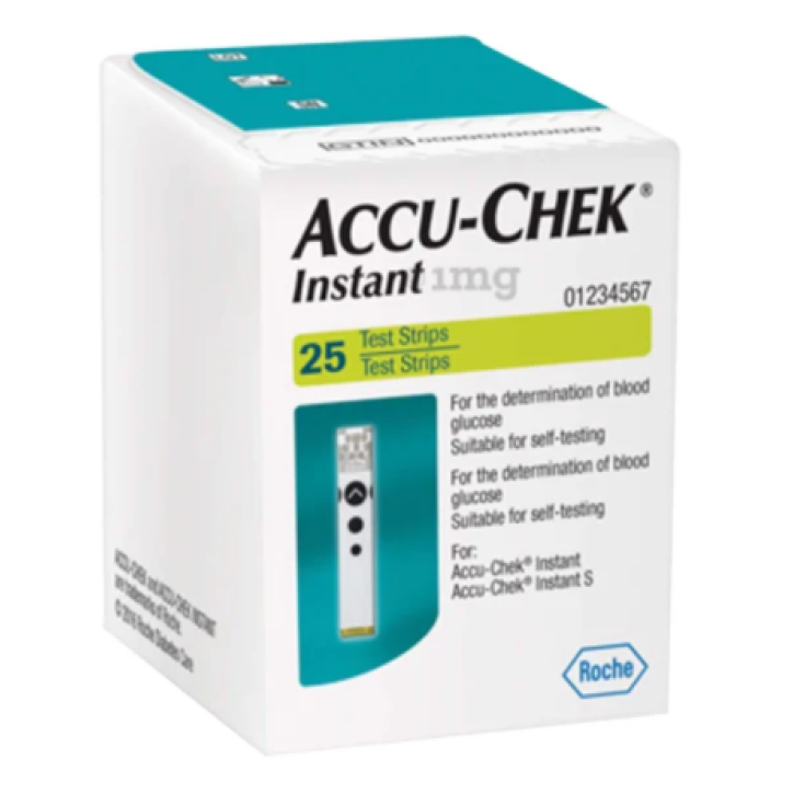 Accu-Chek Instant 1mg Roche 25 Test Strips