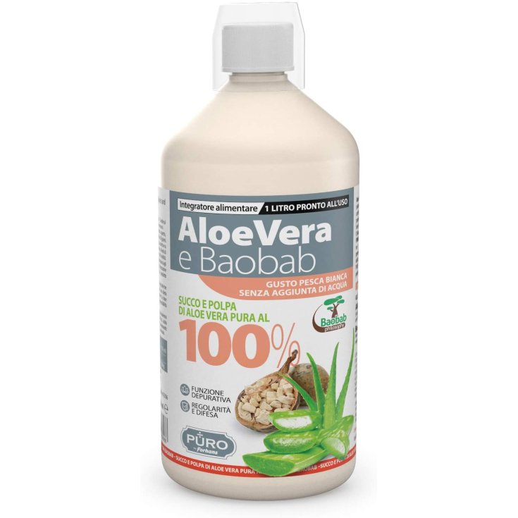 Aloe Vera E Baobab PURO Gusto Pesca 1 Litro