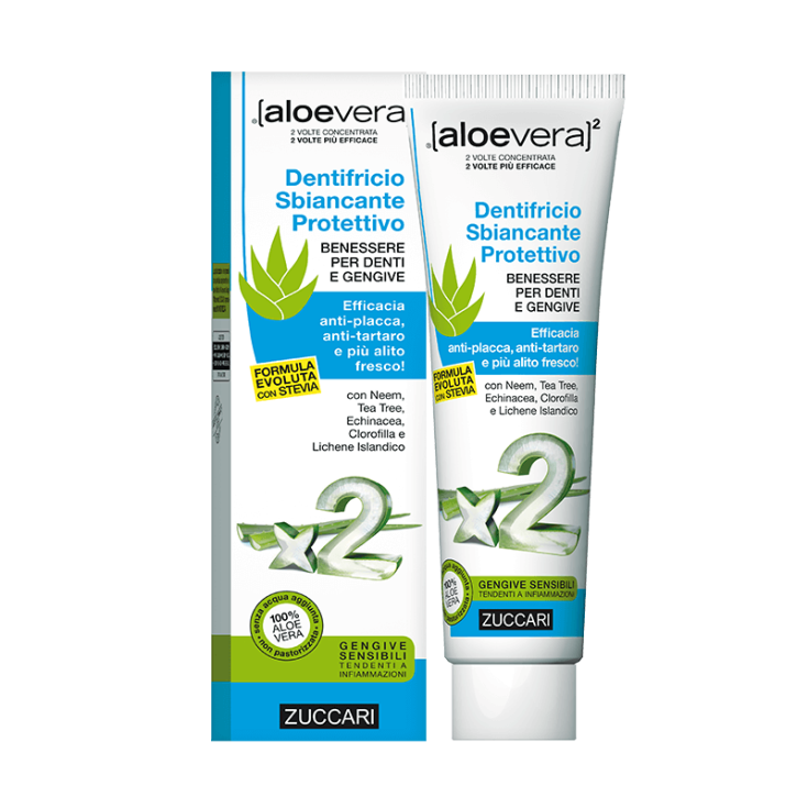AloeVera2 Dentifricio Sbiancante Protettivo Zuccari 100ml