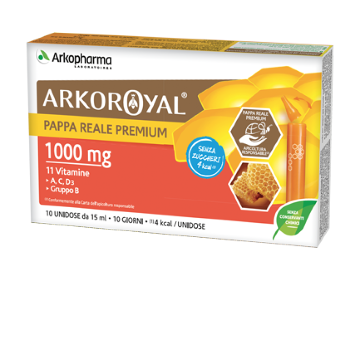 Arkoroyal&reg; Pappa Reale Premium 1000 MG Arkopharma 10 Unidose