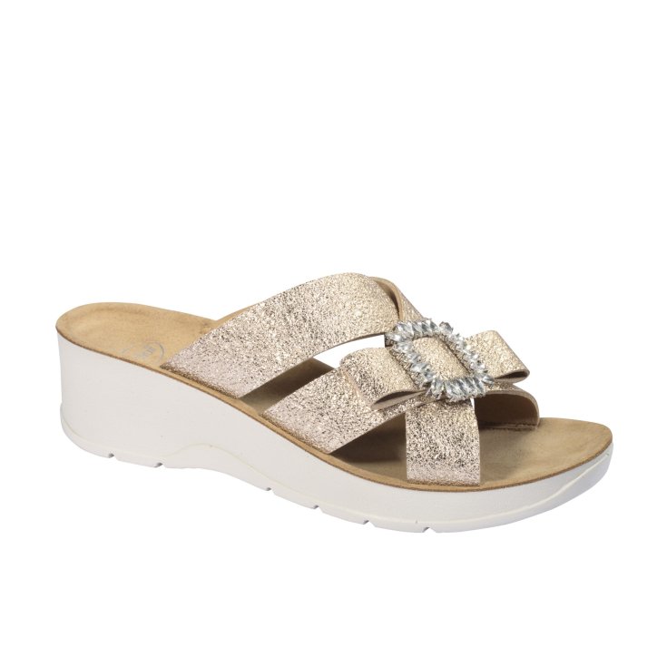 Aurora Scholl&reg; Sandalo Donna Memory Cushion&reg; Platino Misura 40