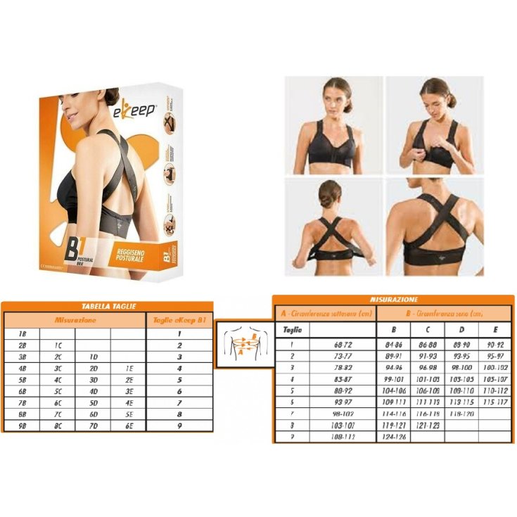 B1 Postural Bra eKeep Bianco Taglia 2