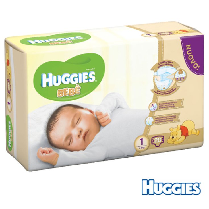 Beb&egrave; Huggies 28 Pannolini Extra Care Taglia 1