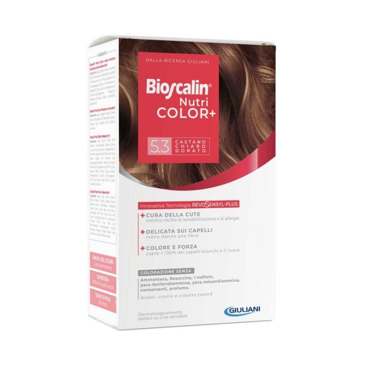 Bioscalin&reg; NutriColor+ 5.3 Castano Chiaro Dorato Giuliani 1 Kit