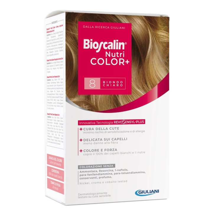 Bioscalin&reg; NutriColor+ 8 Biondo Chiaro Giuliani 1 Kit