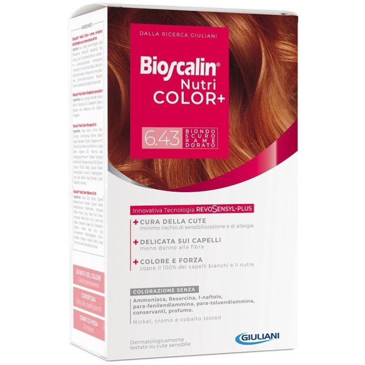 Bioscalin&reg; NutriCOLOR+ 6.43 Biondo Scuro Rame Dorato Giuliani 1 Colorazione