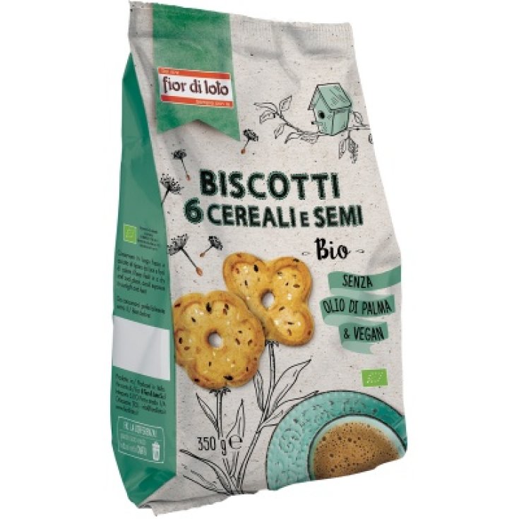 Biscotti 6 Cereali Fior Di Loto 350g