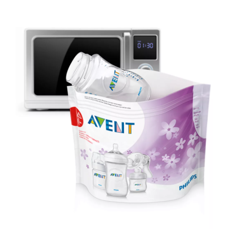 Buste Sterilizzazione Philips Avent per Forno a&nbsp;Microonde 5 Buste