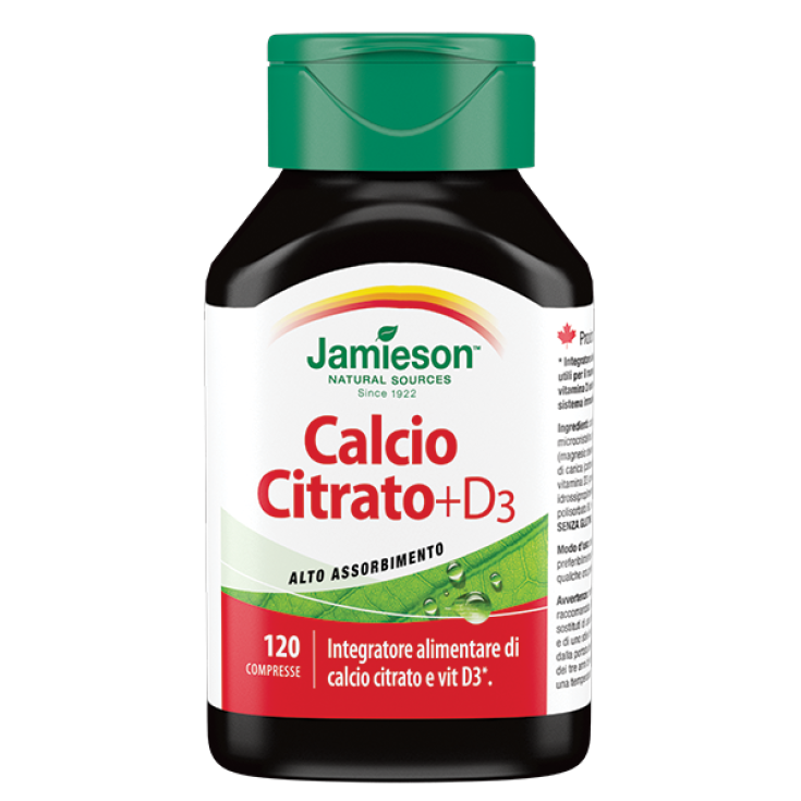 Calcio Citrato + D3 Jamieson 120 Compresse