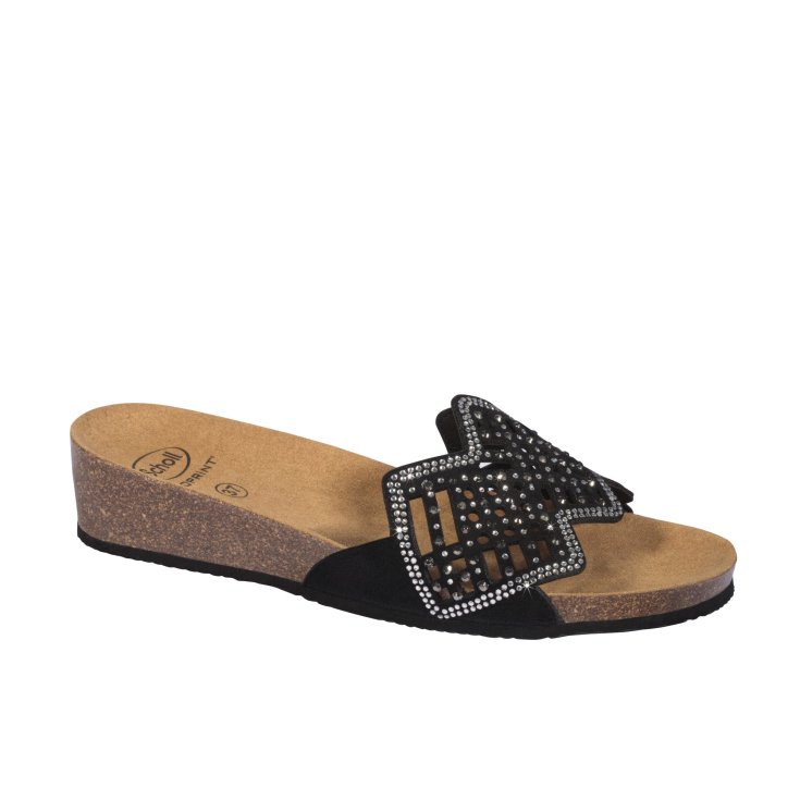 Camilla Mule Scholl&reg; Sandalo Donna Bioprint&reg; Nero Misura 38