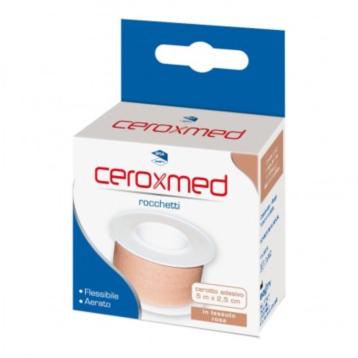 Ceroxmed Cerotto Adesivo In Rocchetto In Tessuto Rosa IBSA 5mx2,5cm
