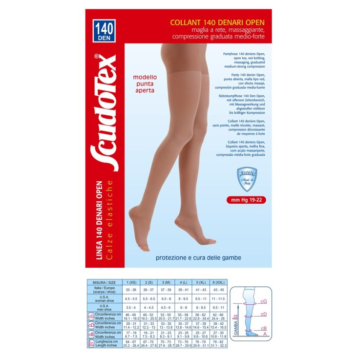 Collant 140 Open ScudoTex Skin Taglia 4