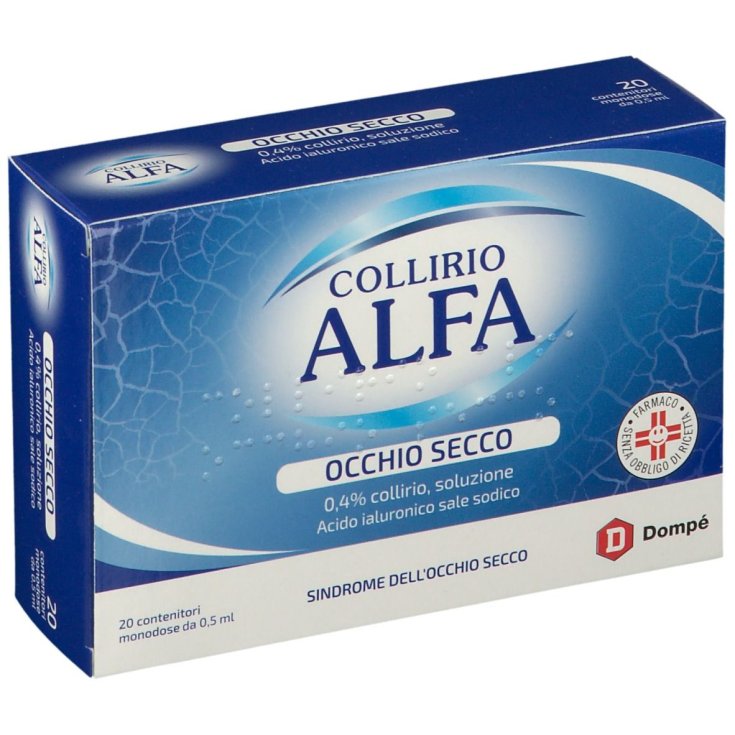 Collirio Alfa Occhio Secco Domp&eacute; 20 Monodose Da 0,5ml