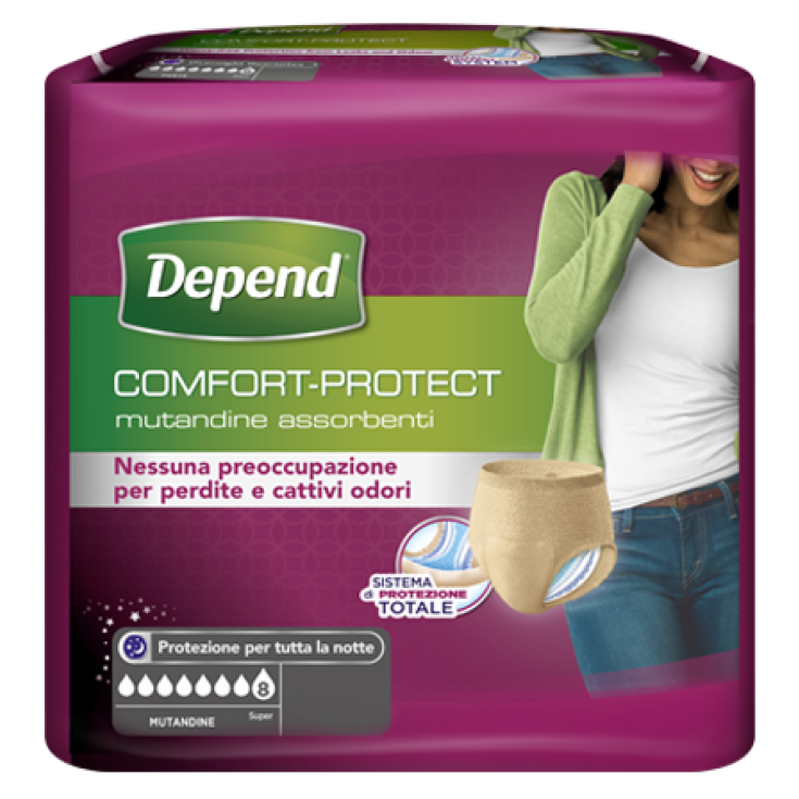 Comfort-Protect Depend&reg; 10 Mutandine Donna Taglia S/M Assorbenza Super