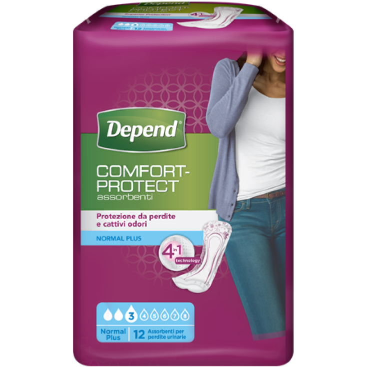 Comfort-Protect Normal Plus Depend&reg; 12 Assorbenti