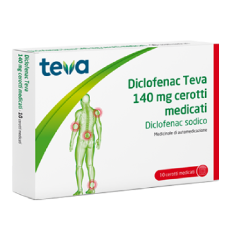 Diclofenac 140mg Teva 10 Cerotti Medicati