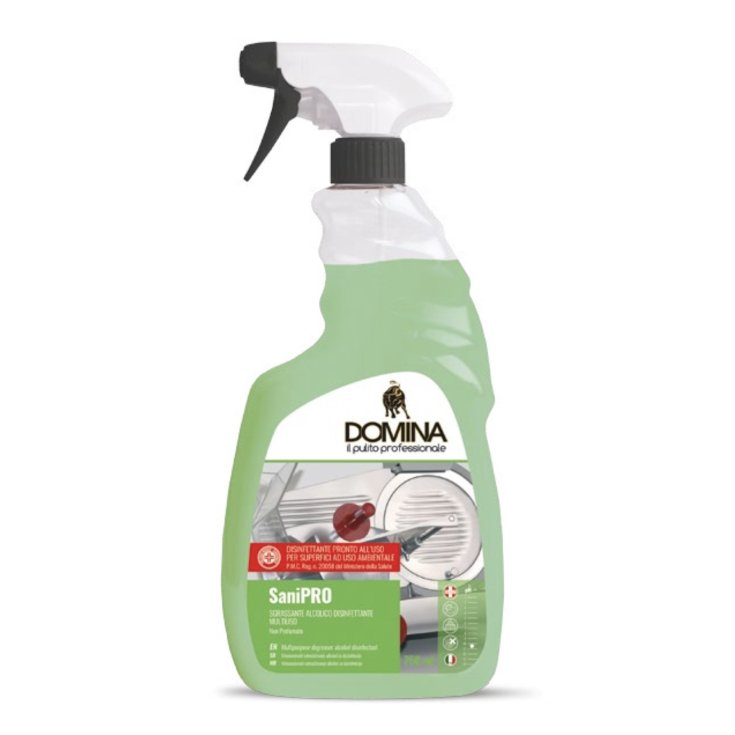 SaniPRO Disinfettante Superfici e Ambiente Spray Non Profumato Domina 750ml