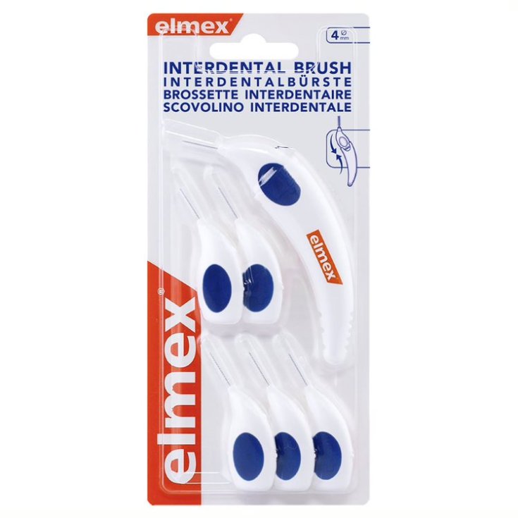 elmex&reg; Scovolino Interdentale 4mm 6 Testine + 1 Manico