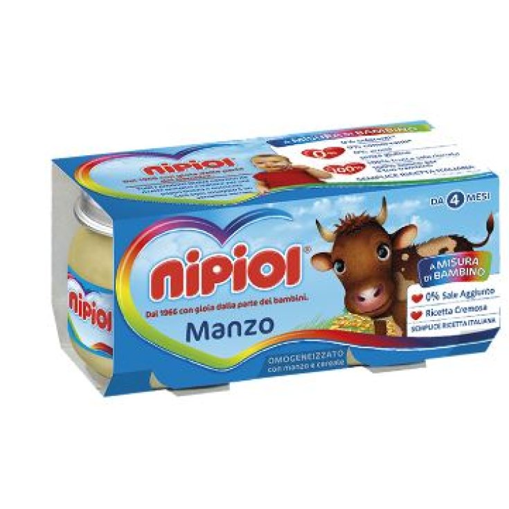 Nipiol Omogeneizzato Manzo 120gx2 Pezzi
