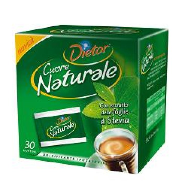 Dietor Cuore Naturale 30 bustine Estratto Foglie di Stevia