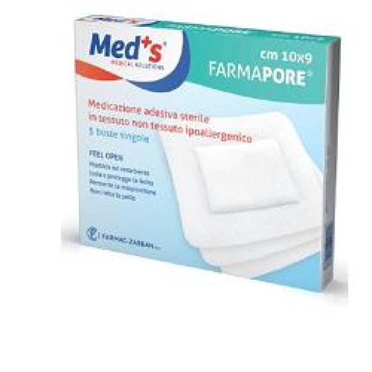Med's FarmaPore Medicazione Adesiva Sterile 10x23cm 3 Pezzi
