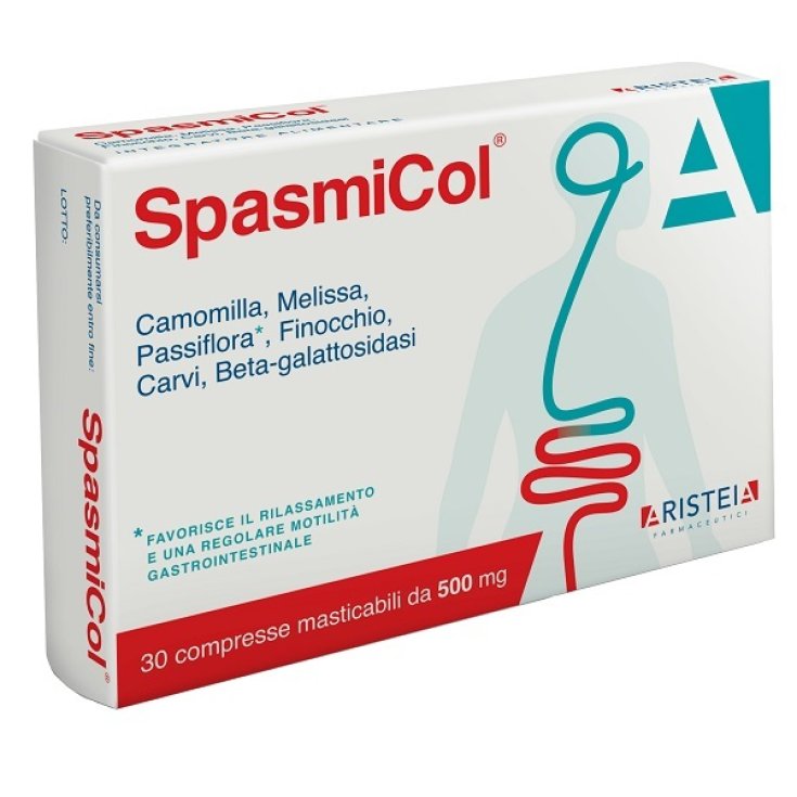 Aristeia Spasmicol Integratore Alimentare 30 Compresse Masticabili 500mg