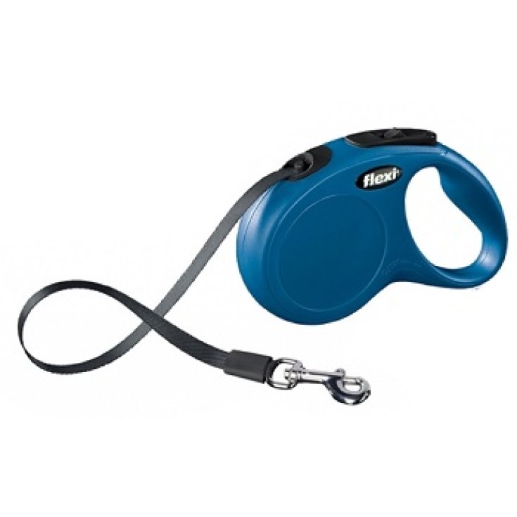 Guinzaglio New Classic Blu con Fettuccia - 3 mt Taglia XS