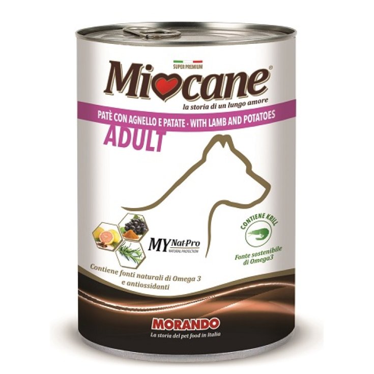Morando Miocane Pate' Umido Pat&egrave; Agnello E Patate 400g