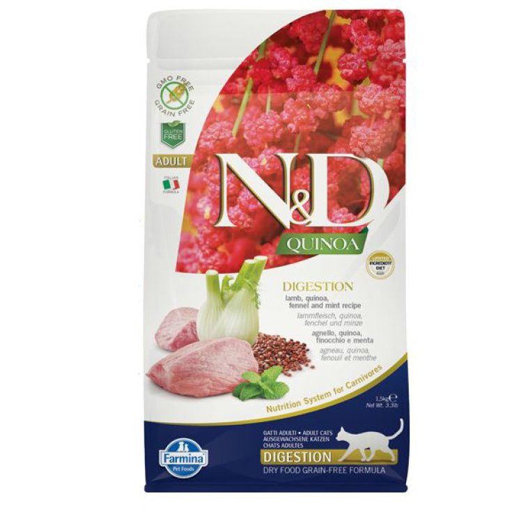 Natural & Delicious Quinoa Digestion Agnello Grain Free - 1,50KG