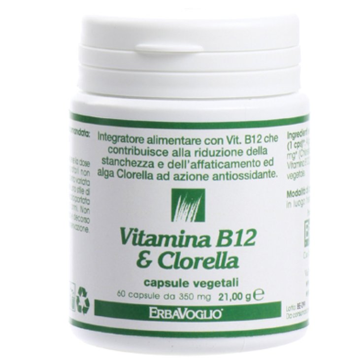 Vitamina B12&nbsp;& Clorella 60 Capsule