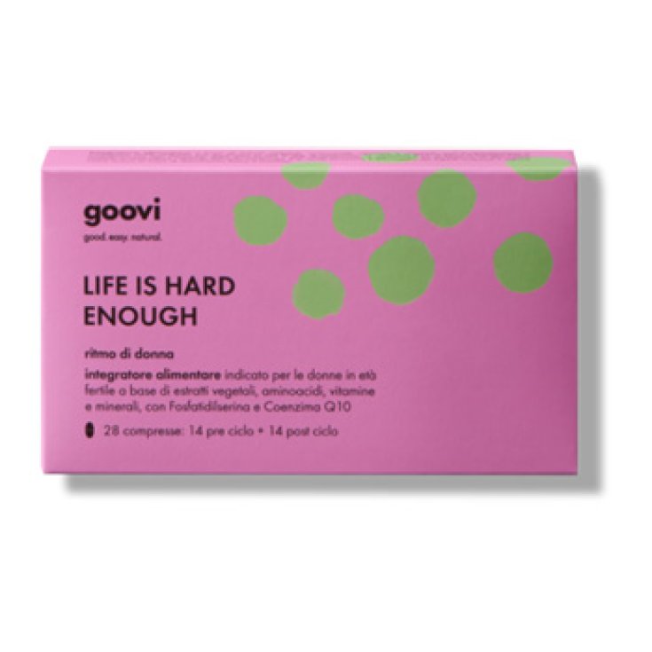 Goovi Life Is Hard Enough Ritmo Di Donna Pre E Post Ciclo Integratore Alimentare 28 Compresse