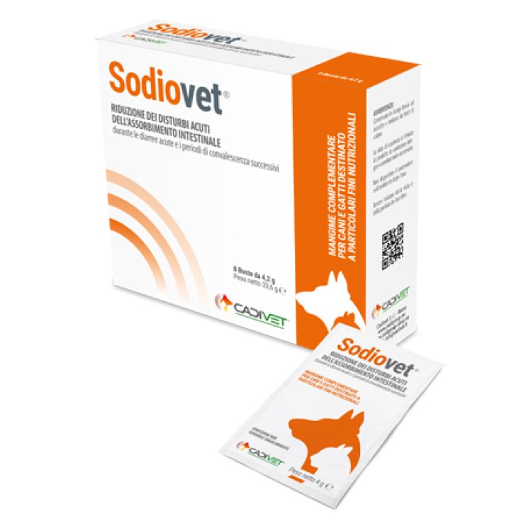 Cadivet Sodiovet&reg; Complemento Alimentare Per Animali 8 Bustine