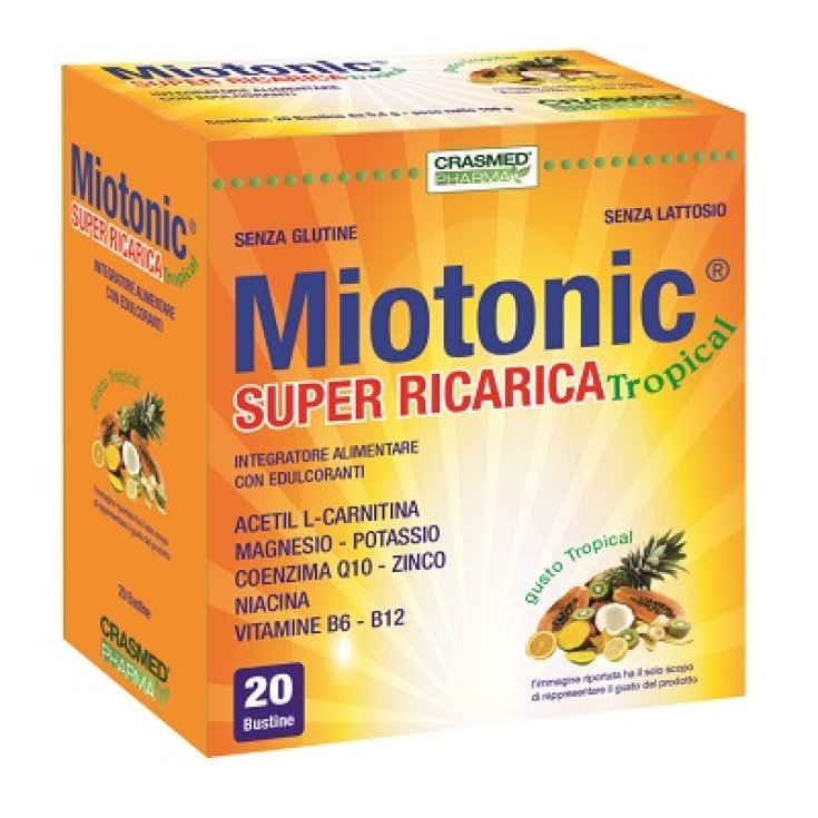 Miotonic Super Ricarica Tropical Integratore Alimentare 20 Bustine Miotonic Super Ricarica Tropical Integratore Alimentare 20 Bustine