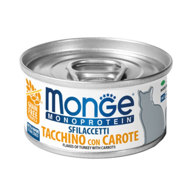 Monoproteico Sfilaccetti Tacchino con Carote - 80GR