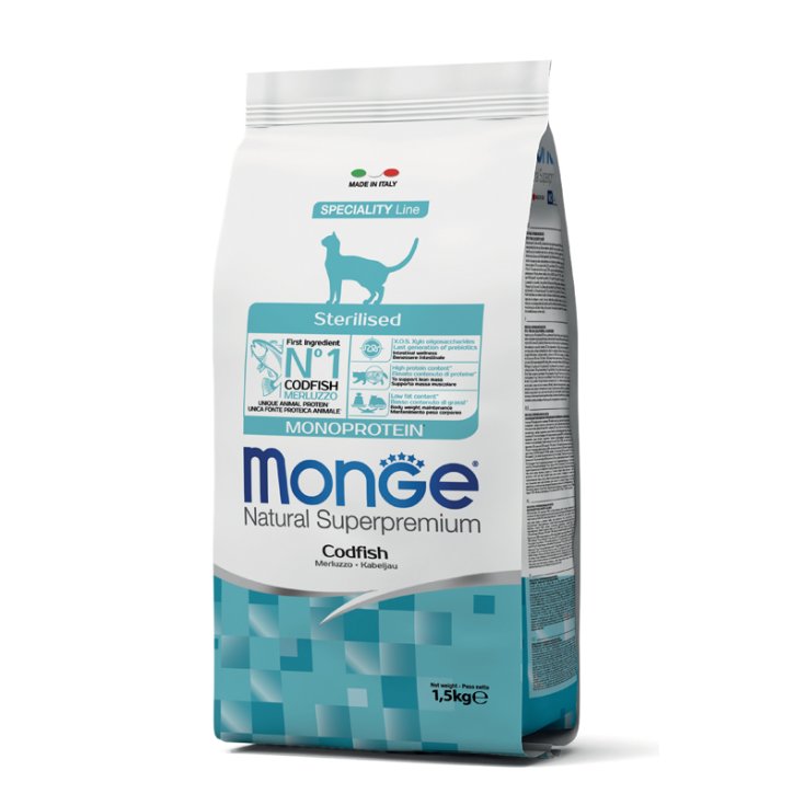 Natural Superpremium Sterilised Monoprotein con Merluzzo - 1,50KG
