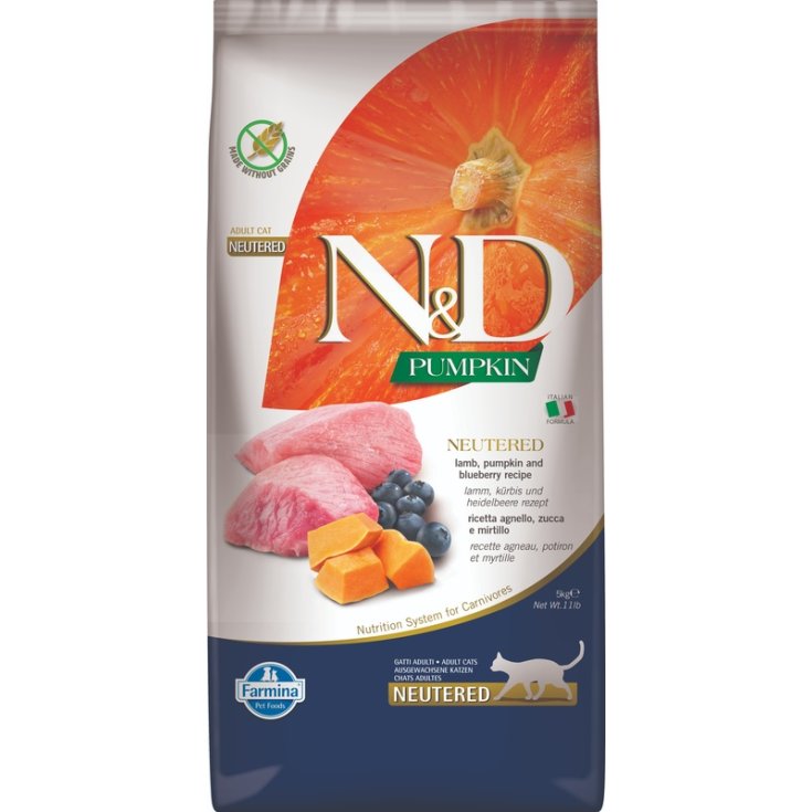 Natural & Delicious Neutered Agnello Zucca e Mirtilli Grain Free - 5KG