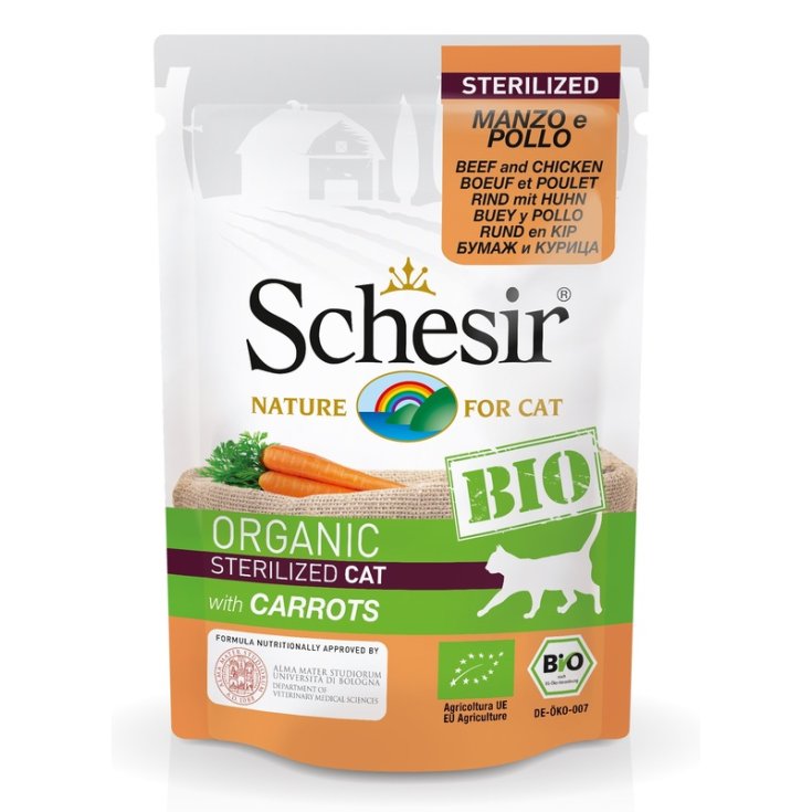 Bio Organic Adult Sterilized Manzo e Pollo con Carote - 85GR