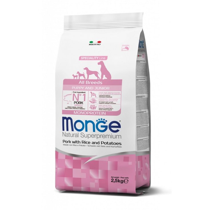 Natural Superpremium All Breeds Puppy & Junior Natural Superpremium Maiale con Riso e Patate - 2,50KG